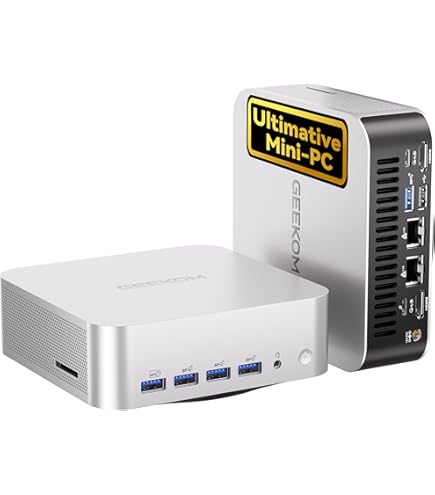 GEEKOM A7 Mini PC, AMD Ryzen 9 7940HS Mini PC 32GB DDR5 2TB SSD
